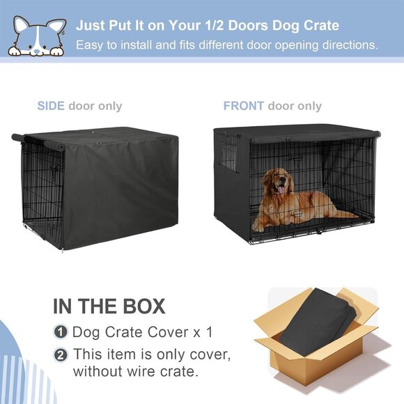 Explore Land Dog Crate Cover Heavy Duty Polyester - Picture 3 of 6